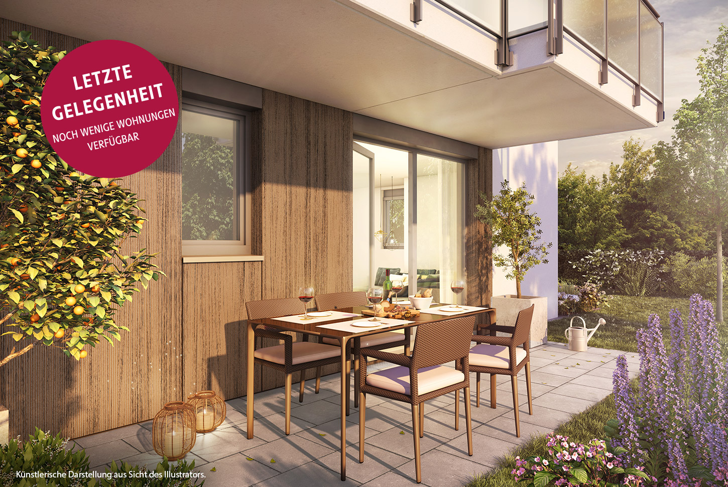 HI-Wohnbau Illustration „HERZSTÜCK NEUFAHRN“