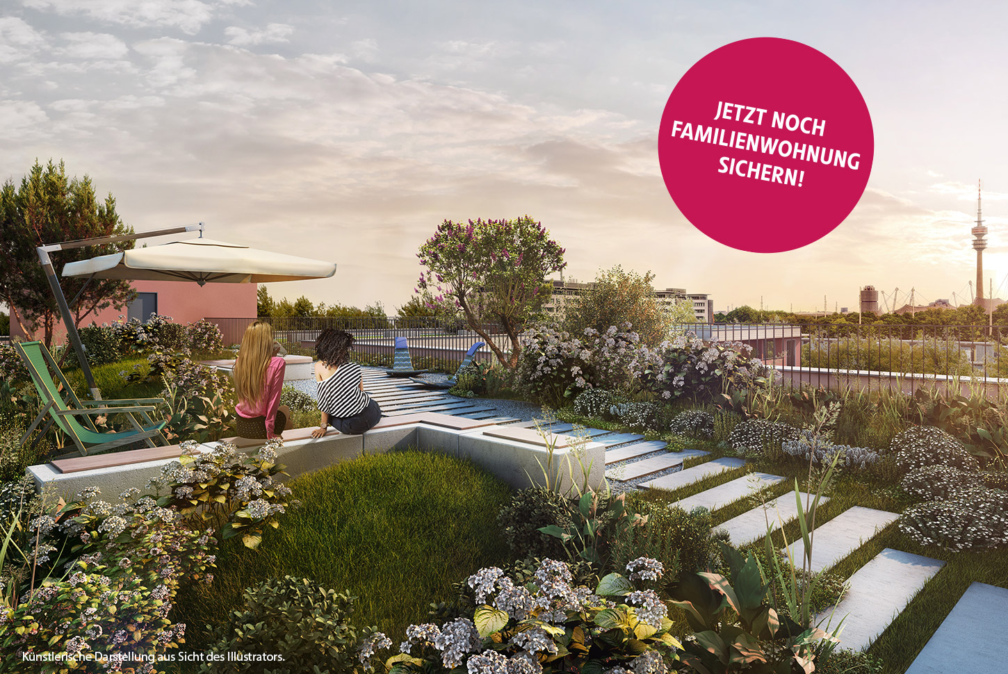 HI-Wohnbau Illustration „PULS“ nahe dem Olympiapark 