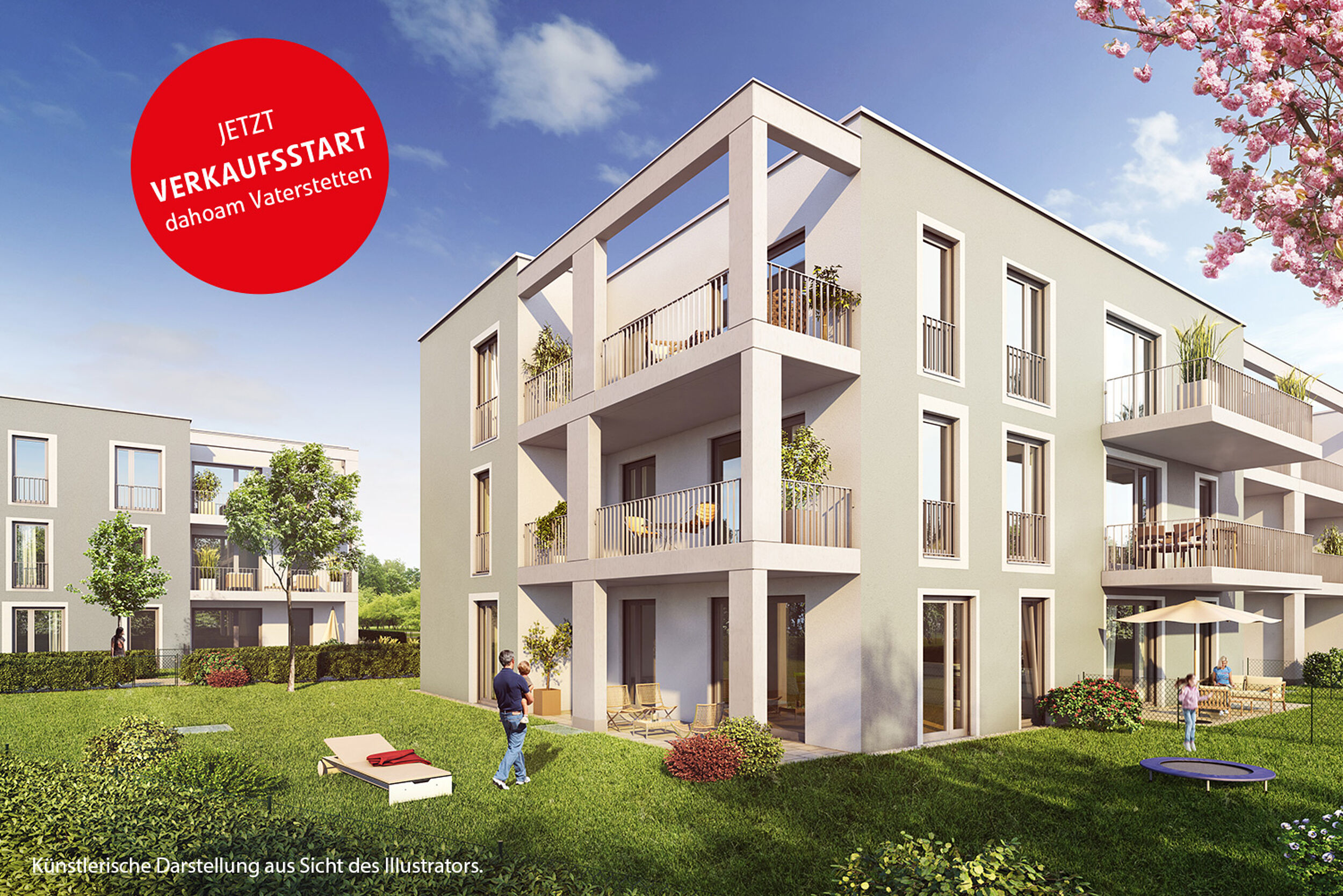 HI-Wohnbau Illustration dahoam „DAHOAM“ in Vaterstetten