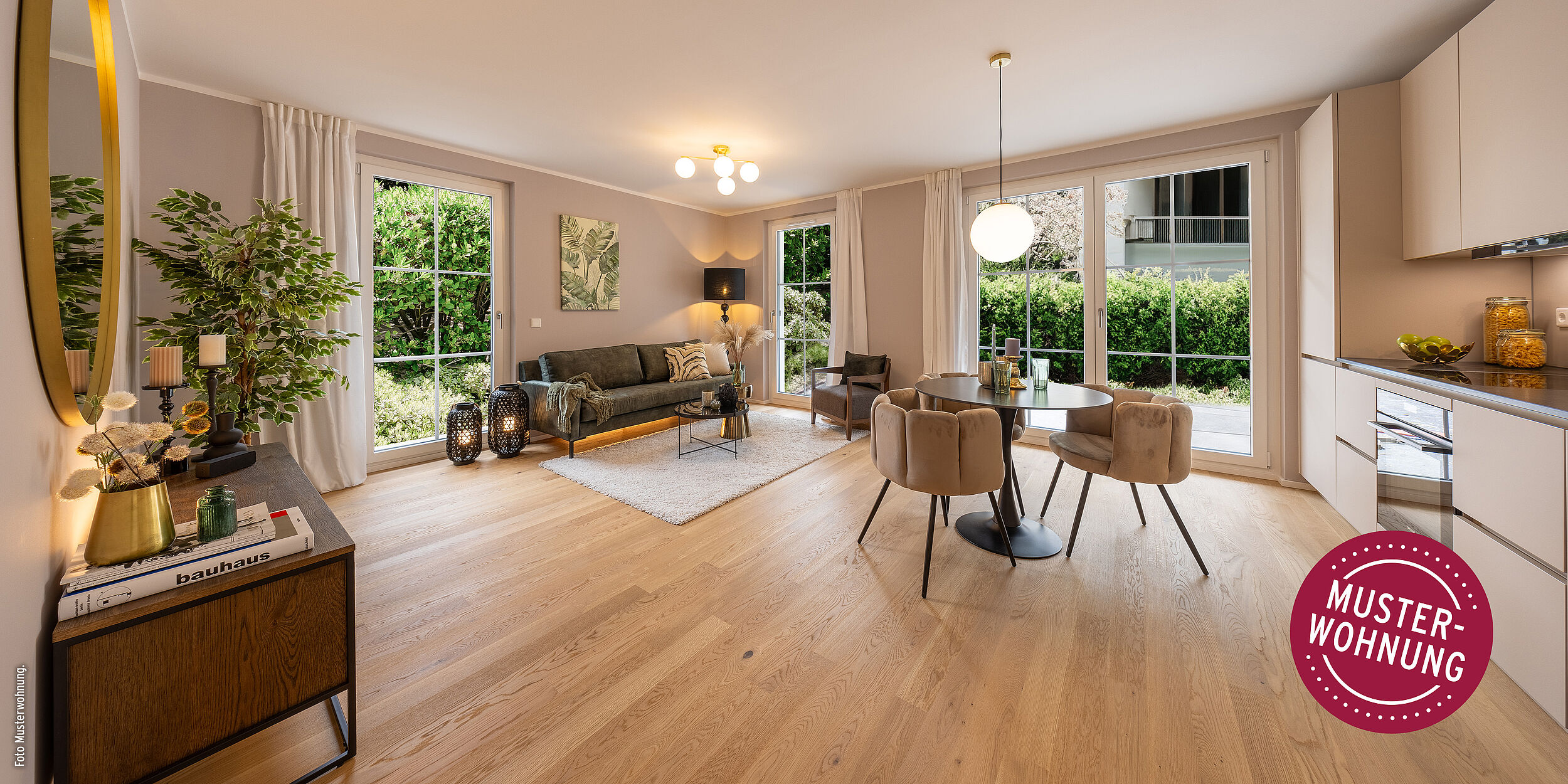 HI-Wohnbau DREIKLANG Foto Musterwohnung DREIKLANG FORSTENRIED – MUSTERWOHNUNG NEU ERÖFFNET 