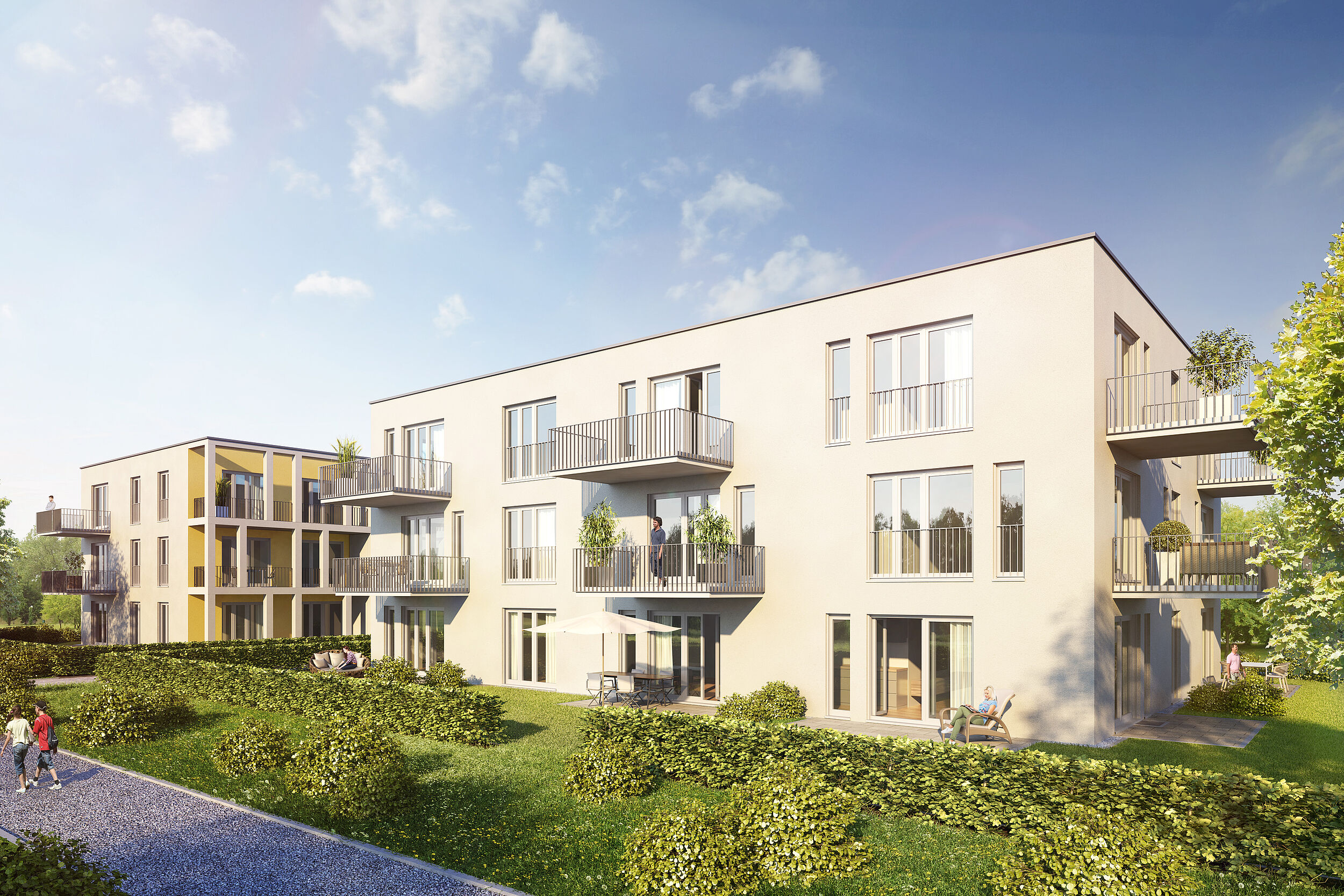 HI-Wohnbau Illustration dahoam Verkaufsstart von „dahoam“ in Vaterstetten