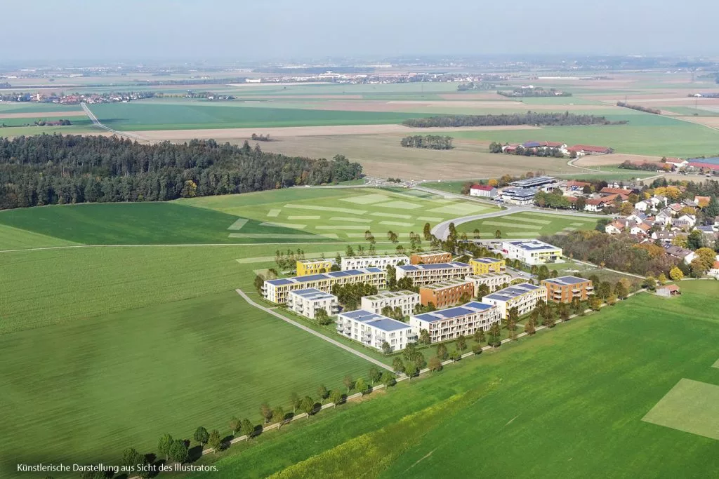 HI-Wohnbau Luftbild dahoam