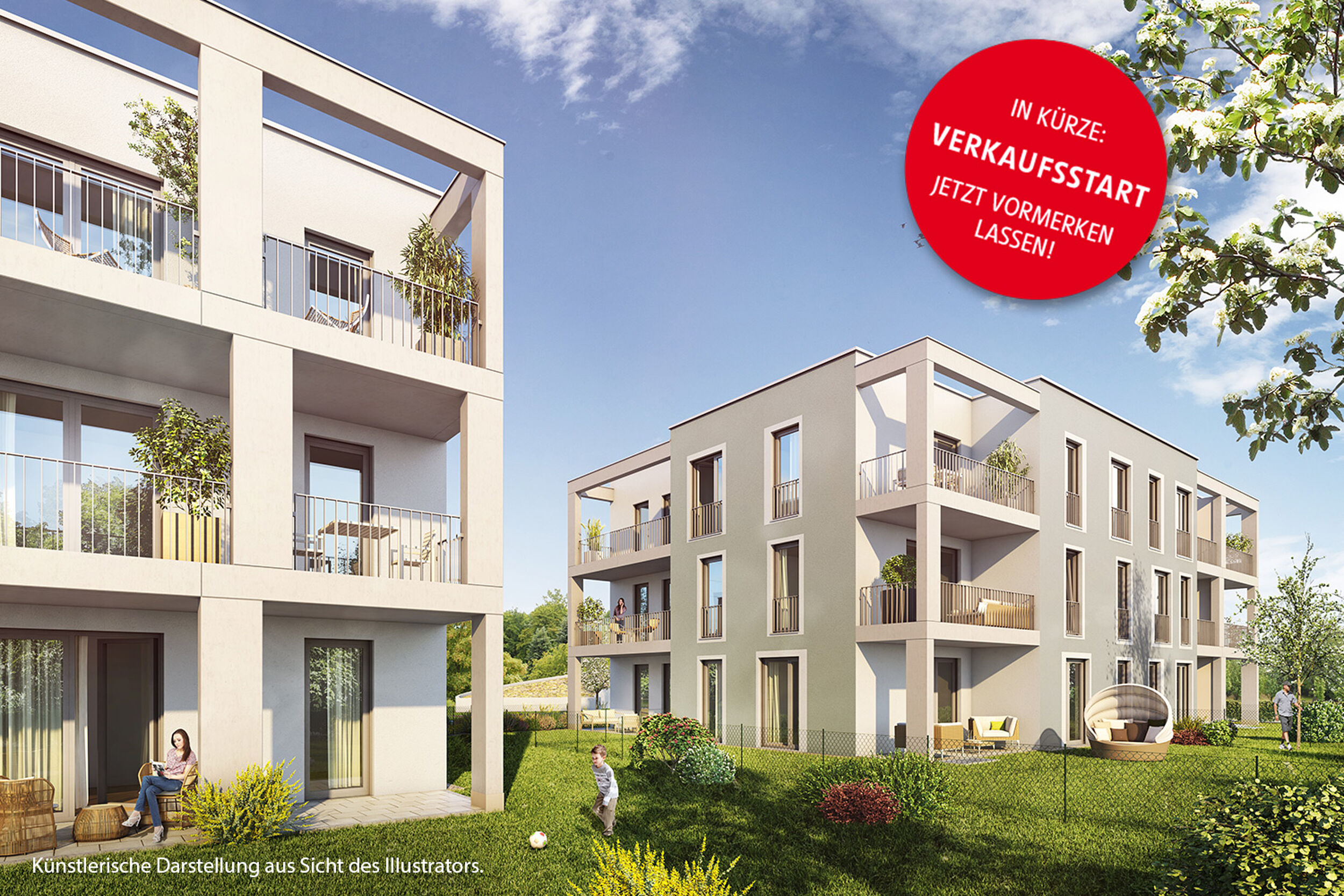 HI-Wohnbau Illustration dahoam „DAHOAM“ in Vaterstetten