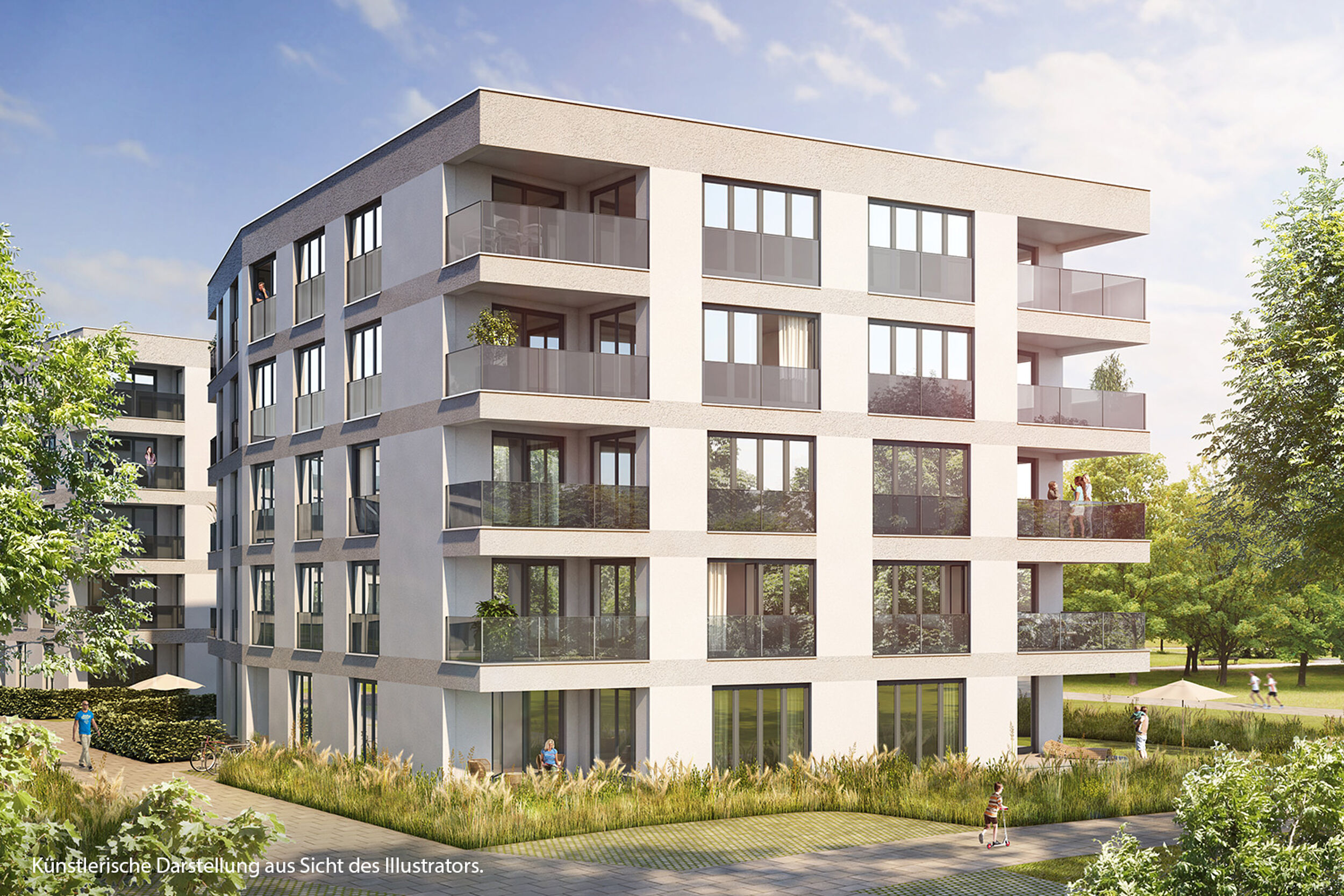 HI-Wohnbau Illustration ParkStyle „PARKSTYLE“ in München-Aubing/-Pasing