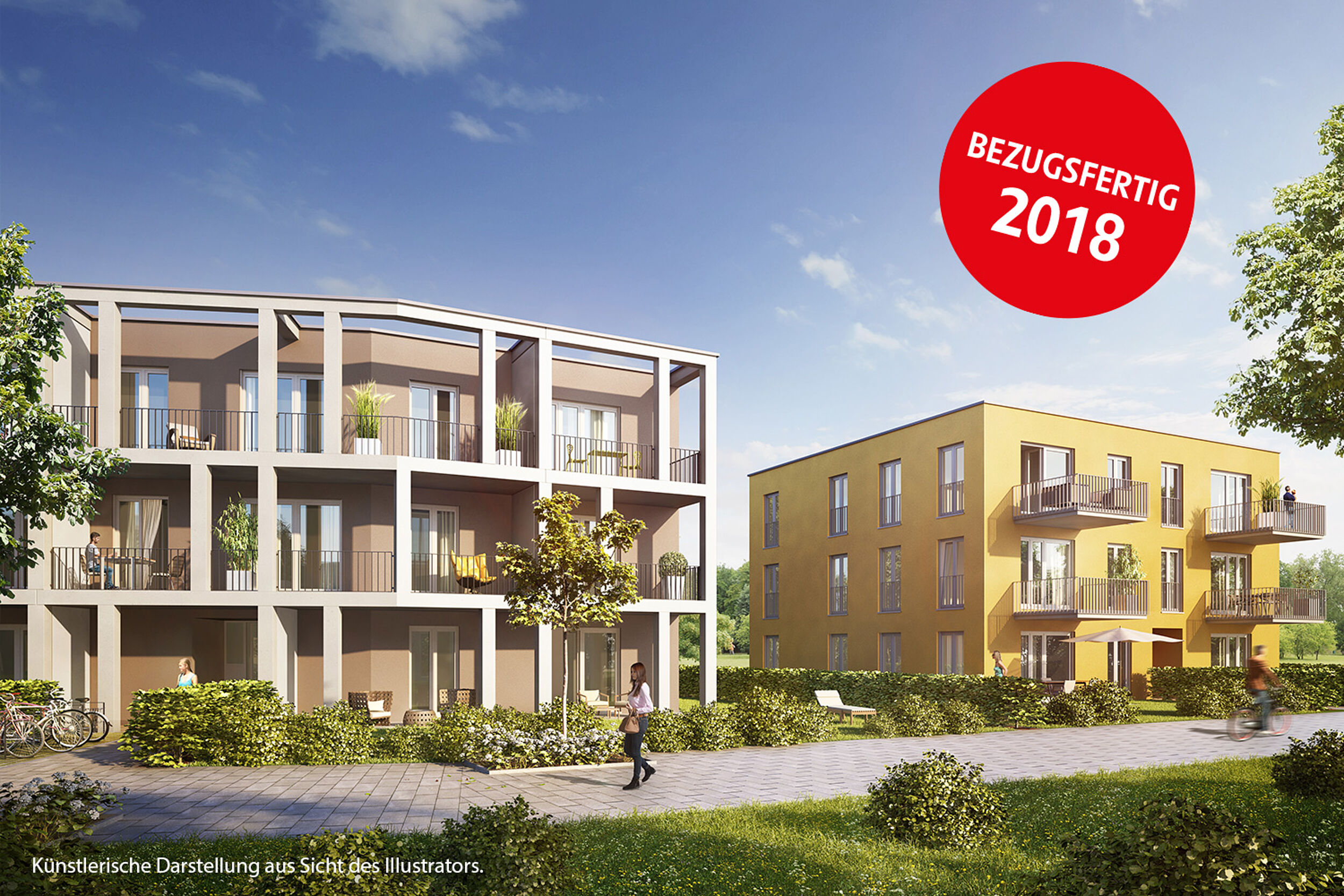 HI-Wohnbau Illustration dahoam „DAHOAM“ in Vaterstetten