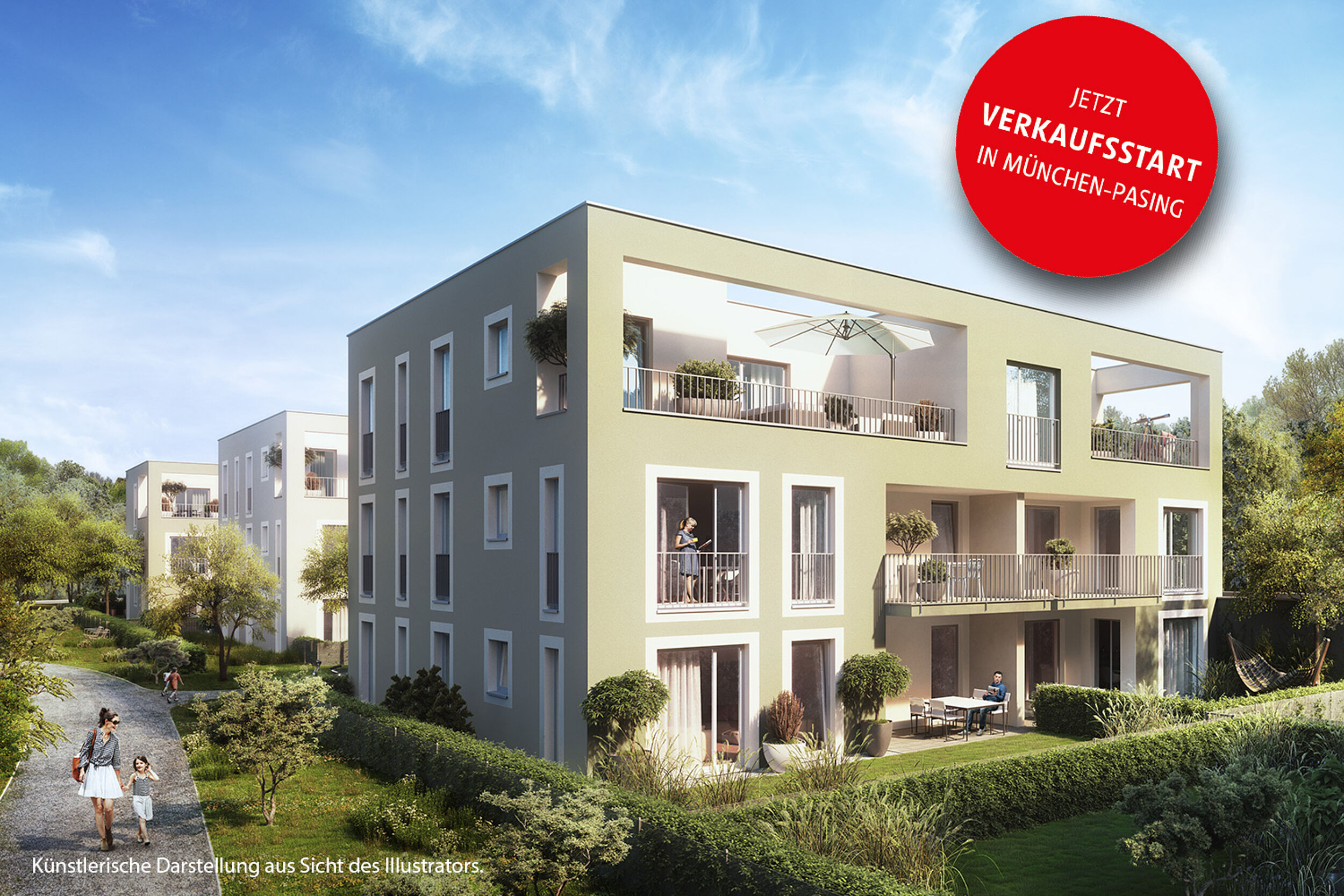 HI-Wohnbau Illustration ARMONIA „ARMONIA“ in München-Pasing